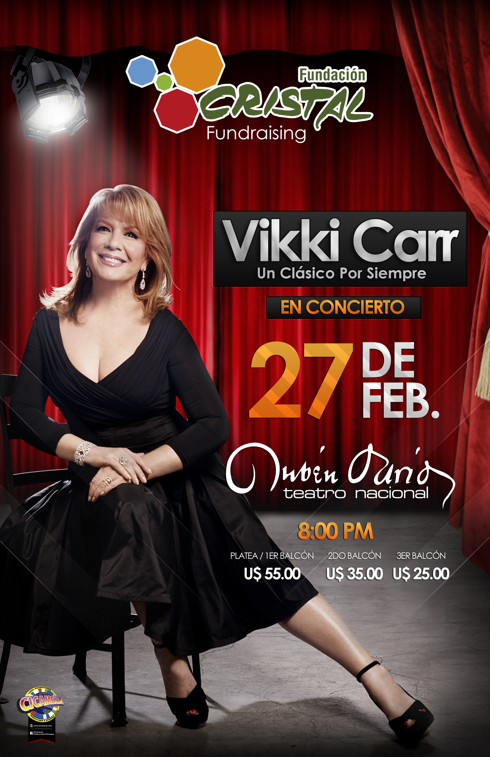 Vikki Carr at Teatro Nacional Rubén Darío